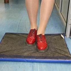 Коврик дезинфекционный (Дезковрик "ЭКО") 50х80 см, толщина 3 см, серый - фото 11269523