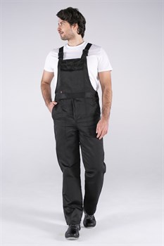 Полукомбинезон для ИТР (тк.Смесовая,210), черный - фото 11294403