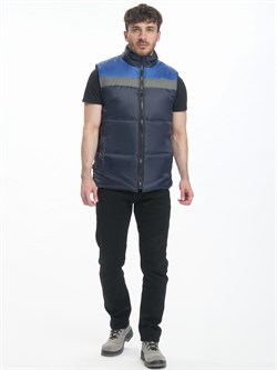 Жилет утепленный Экспертный СОП (тк.Оксфорд), т.синий/васильковый - фото 11294432