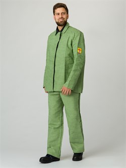 Костюм сварщика 1 кл.защиты (тк.Брезент, 480),хаки - фото 11294544