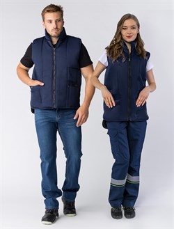 Жилет утепленный Универсальный (тк.Смесовая,210), т.синий - фото 11294591