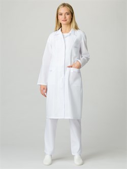 Халат женский Стандарт (тк.ТиСи), белый - фото 11294687