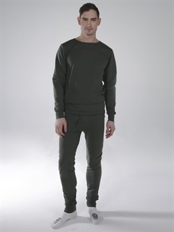 Белье трикотажное с начесом (тк.Трикотаж,250), оливковый - фото 11294720