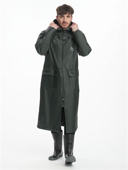 Плащ влагозащитный Тайфун (Нейлон/ПВХ,200), зеленый - фото 11294820