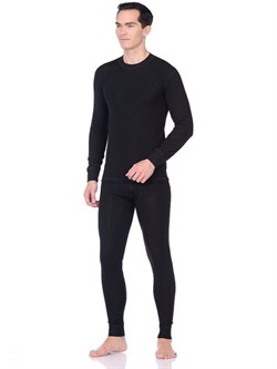 Белье трикотажное с начесом (тк.Трикотаж,205), черный - фото 11294881