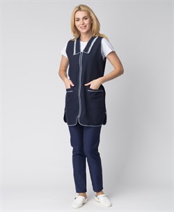 Фартук-сарафан Вишня (тк.Габардин), т.синий - фото 11294981