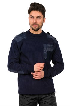 Свитер (джемпер) форменный усиленный, т.синий - фото 11295030