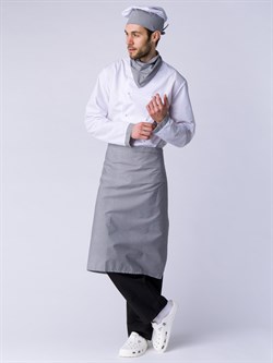 Костюм повара Шефирон (тк.Смесовая,120), белый/черный/принт-клетка - фото 11295112