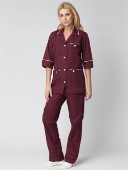 Костюм женский Диана (тк.ТиСи), бордовый - фото 11295161