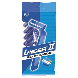 Бритвы одноразовые КОМПЛЕКТ 5 шт. LASER 2 (аналог Gillette 2), 5015911101086 - фото 11330924