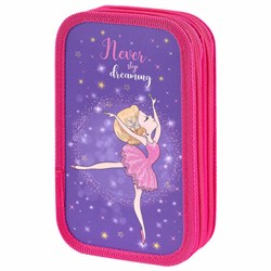 Пенал ЮНЛАНДИЯ, 2 отделения, ламинированный картон, 19х11 см, "Dancing girl", 270885 - фото 11350429