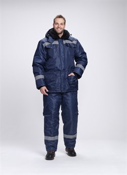Костюм зимний Мастер Д (тк.Оксфорд) п/к, т.синий - фото 11364622