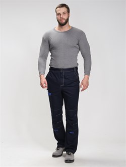 Брюки Алькор (тк.Карелия,260), т.синий/васильковый - фото 11365297