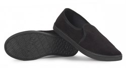 Тапочки вельветовые ПВХ Step (арт.1-21-1), черные - фото 11367209