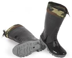 Сапоги мужские ПВХ двухкомпонентные с надставкой, черный (арт. кмф м.135) - фото 11367622