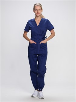 Костюм женский MedLine® Марго (тк.Смесовая,145), т.синий - фото 11368843