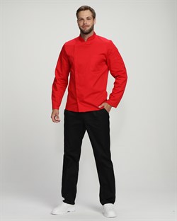 Китель повара Гастро (тк.Смесовая,160), красный - фото 11399824