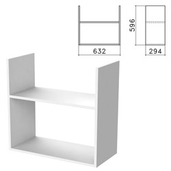Полка навесная настенная "Бюджет", 632х294х596 мм, белый, 402668-290 - фото 11560553