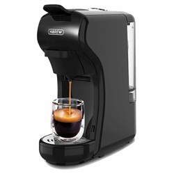 Кофемашина капсульная 4 в 1 NESPRESSO/DOLCEGUSTO/чалды/молотый HIBREW H1A, 1450 Вт, объем 0,7 л, черная - фото 11649758