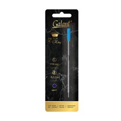 Стержень шариковый тип CROSS, СИНИЙ, пишущий узел 0,7 мм, металл, 116 мм, блистер, GALANT, 170385 - фото 11731343
