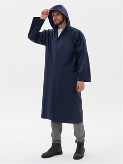 Плащ влагозащитный ProfLineBase (ПВХ,180), т.синий - фото 11775662