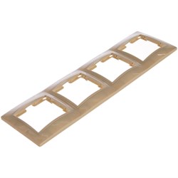 Горизонтальная четырехместная рамка Generica КВАРТА - фото 11882967