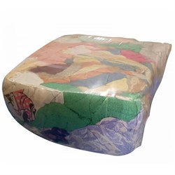 Ветошь МАХРОВАЯ 10 кг, лоскуты 40х60 (±10см), плотность 100-560 г/м2, 80% хлопок, 20% синтетика - фото 12107861