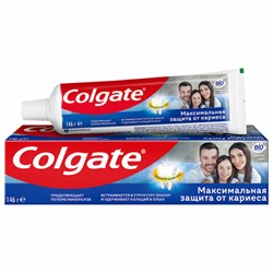 Зубная паста 100 мл COLGATE "Свежая мята", защита от кариеса, с фторидом и кальцием, 7891024149102 - фото 12246682