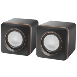 Колонки компьютерные DEFENDER SPK-33, 2.0, 5 Вт, 3,5 мм джек, пластик, черные, 65633 - фото 12441850