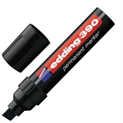 Маркер перманентный (нестираемый) EDDING 390, ЧЕРНЫЙ, скошенный наконечник, 4-12 мм, E-390/1 - фото 12526798