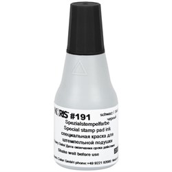 Краска штемпельная NORIS, черная, 25 мл, (унив. для глянц. бумаги, металла, пластмасс и т.д.), 191Ач - фото 12529533