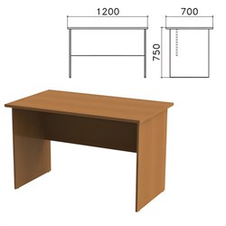 Стол письменный "Монолит", 1200х700х750 мм, цвет орех гварнери, СМ1.3 - фото 12557232
