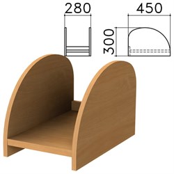 Подставка под системный блок "Монолит", цвет бук бавария, ПМ32.1 - фото 12557287