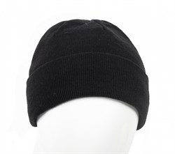 Шапка трикотажная двойная Фрост, черный - фото 12560569