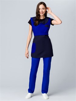 Фартук-сарафан Монро (тк.ТиСи), т.синий/васильковый - фото 12561116