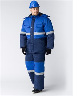 Костюм зимний Нордхард-2 СОП У. (тк.Смесовая,240) п/к, т.синий/васильковый - фото 12561125