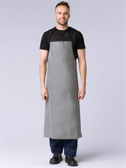 Фартук с КЩС-пропиткой тип Б (тк.Хлопок-прорезиненый,500), серый - фото 12561128