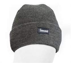 Шапка трикотажная двойная утепленная Север, серый - фото 12561216