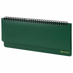 Планинг настольный недатированный (305x140 мм) BRAUBERG "Select", балакрон, 60 л., зеленый, 111695 - фото 13098947