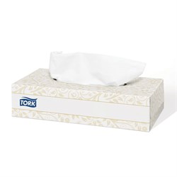 Салфетки косметические 100 штук в картонном боксе, 2-слойные, Tellus/TORK Premium (Система F1), 120380 - фото 13101600
