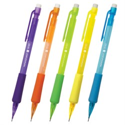 Карандаш механический 0,7 мм, STAFF "College" MP-422, ластик, резиновый грип, корпус тонированный ассорти, 181423 - фото 13104365