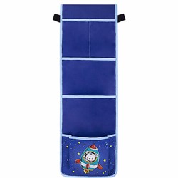 Кармашки-органайзер в шкафчик для детского сада ЮНЛАНДИЯ, 5 карманов, 21х68 см, "Bear", 271431 - фото 13112944