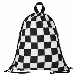 Мешок для обуви BRAUBERG большой удобный с ручкой, 51х41 см, "Black and White", 271595 - фото 13113288