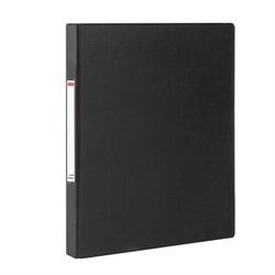 Папка на 2 кольцах, ПРОЧНАЯ, картон/ПВХ, BRAUBERG "Office", ЧЕРНАЯ, 35 мм, до 180 листов, 271844 - фото 13113756