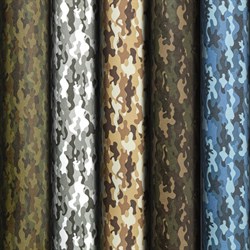 Бумага упаковочная подарочная мелованная "Military", 70х100 см, 5 дизайнов ассорти, ЗОЛОТАЯ СКАЗКА, 592055 - фото 13128615