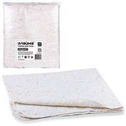 Тряпки для мытья пола 80х100 см, КОМПЛЕКТ 20 шт., 190 г/м2, светлое ХПП, 80% хлопок, 20% полиэфир, бюджет LAIMA, КВ, 600842 - фото 13128804