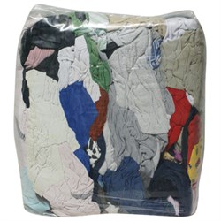 Ветошь ФЛАНЕЛЕВАЯ 10 кг, лоскуты 40х60 (±10 см) плотность 100-360 г/м2, 70% хлопок, 30% синтетика - фото 13132129