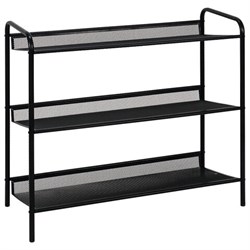 Полка для обуви "Женева-23", 645х270х600 мм, 3 полки, металл, чёрная, ПДО Ж23 Ч - фото 13132212