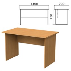 Стол письменный "Монолит", 1400х700х750 мм, цвет бук бавария, СМ2.1 - фото 13133114