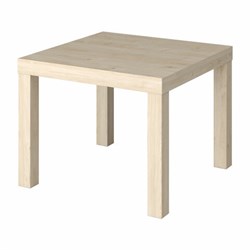 Стол журнальный "Лайк" аналог IKEA (550х550х440 мм), дуб светлый - фото 13133614
